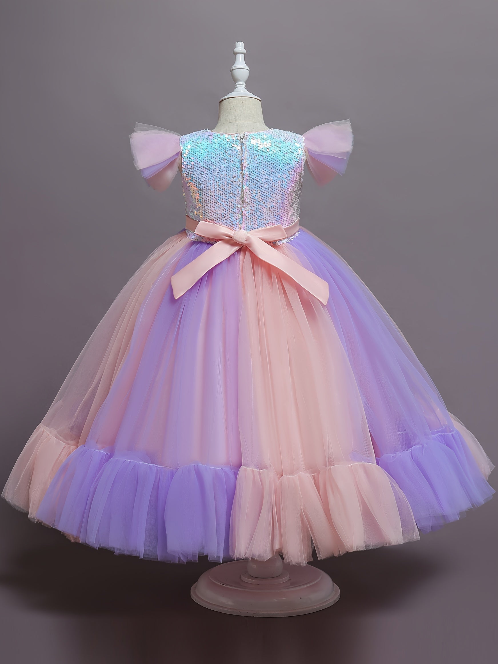 Sequin Fish Scales Princess Dress Fancy Dress Up Party Costume