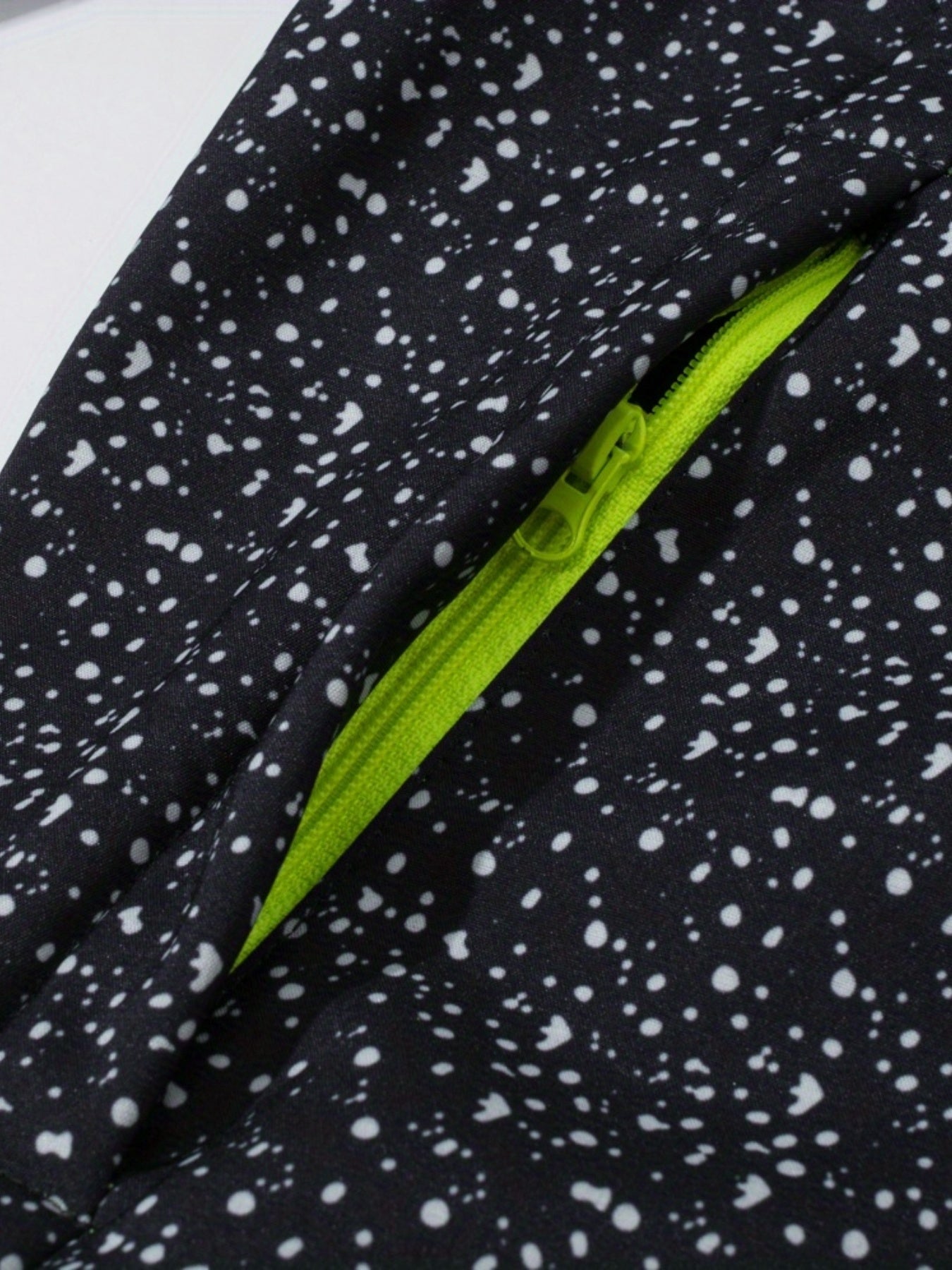 Boys Starry Dots Print Windbreaker Fleece Lining Hooded Jacket