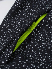Boys Starry Dots Print Windbreaker Fleece Lining Hooded Jacket