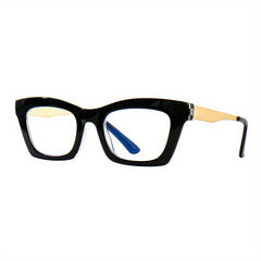 Metal Slingshot Anti Light Reading Glasses Classic Square Frame