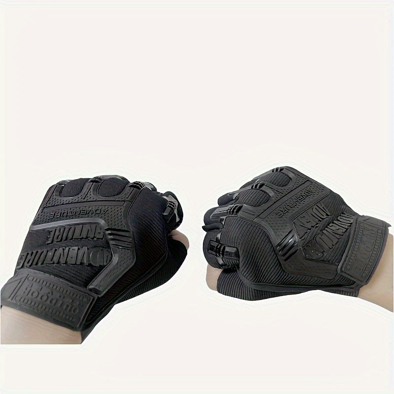 Outdoor Cycling Half Finger Gloves Men's Training Tactical Anti Army Fan Protect