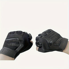 Outdoor Cycling Half Finger Gloves Men's Training Tactical Anti Army Fan Protect