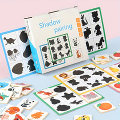 Wooden Puzzle Blocks for Shadow Matching Game