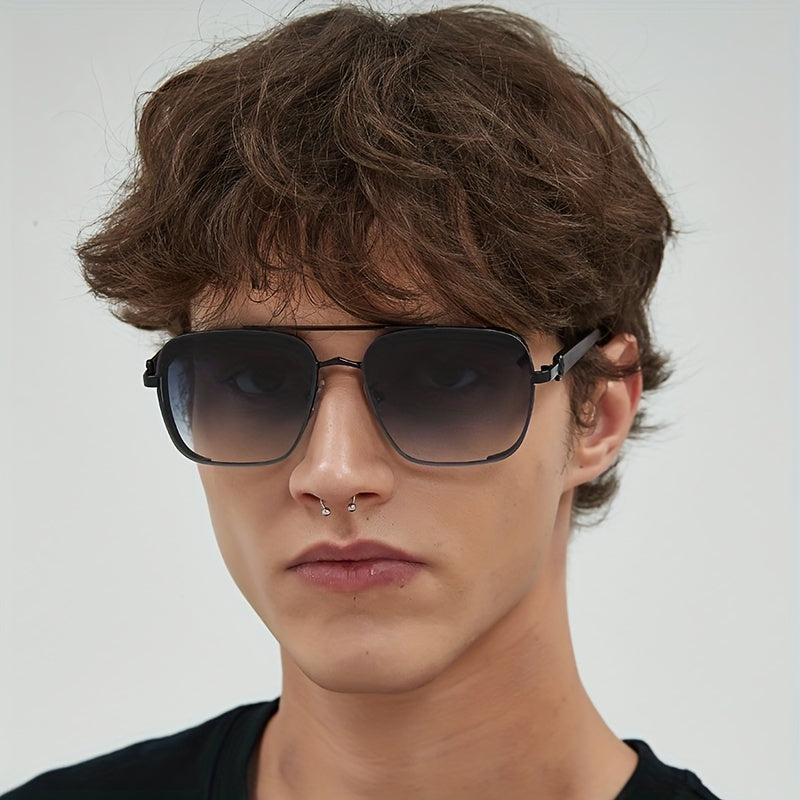 Men's Vintage Square Polarized Sunglasses UV400
