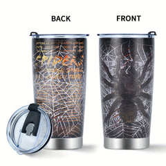 20oz Spider Pattern Stainless Steel Tumbler Cup