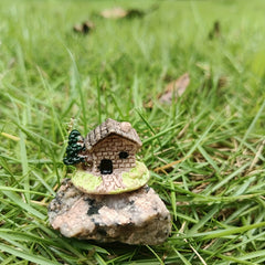3pcs Love Sea Resin House Ornaments for Magical Fairy Garden