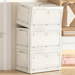 Collapsible Storage Bins With Lids And Wheels Large Capacity Stackable
