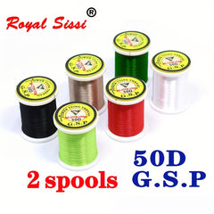 2 Spools 50D Fly Tying PE Line Ultra Strong Fishing Material