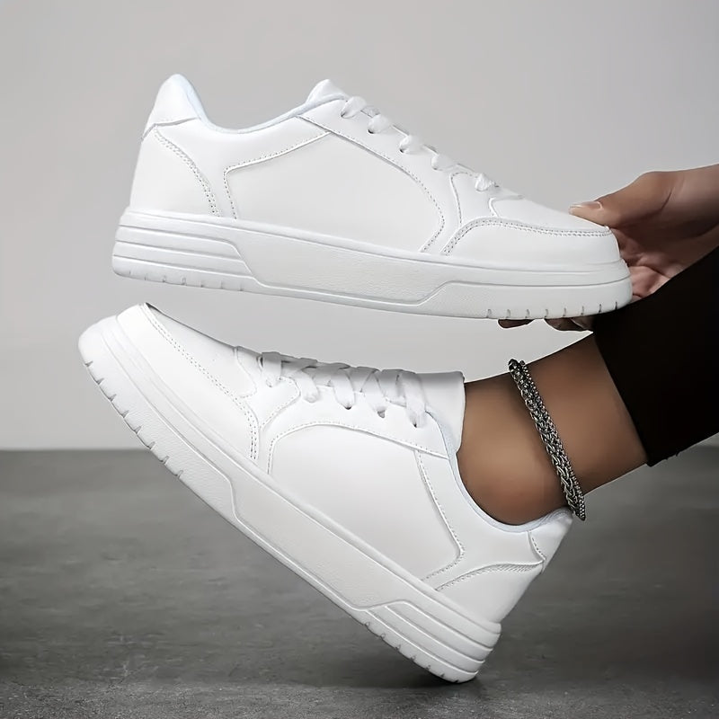 Women's Solid Casual Skate Shoes Lightweight Low Top Sport Shoes