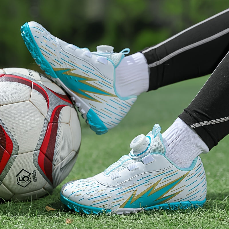 Boy's Turf Football Boots With Rotating Buckle