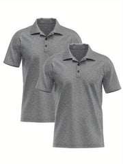 2pcs Men's Quick-dry Breathable Shirt for Summer Sports