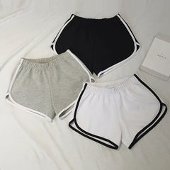 3pcs Elastic Waist Dolphin Shorts Casual Comfy Daily Shorts Women's Clothing