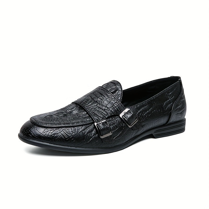 Men's Double Monk Loafers Comfy Casual Shoes