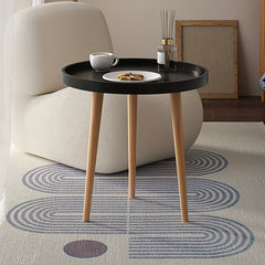 Small Round Coffee Table Portable Space Saving Stable Side End Table