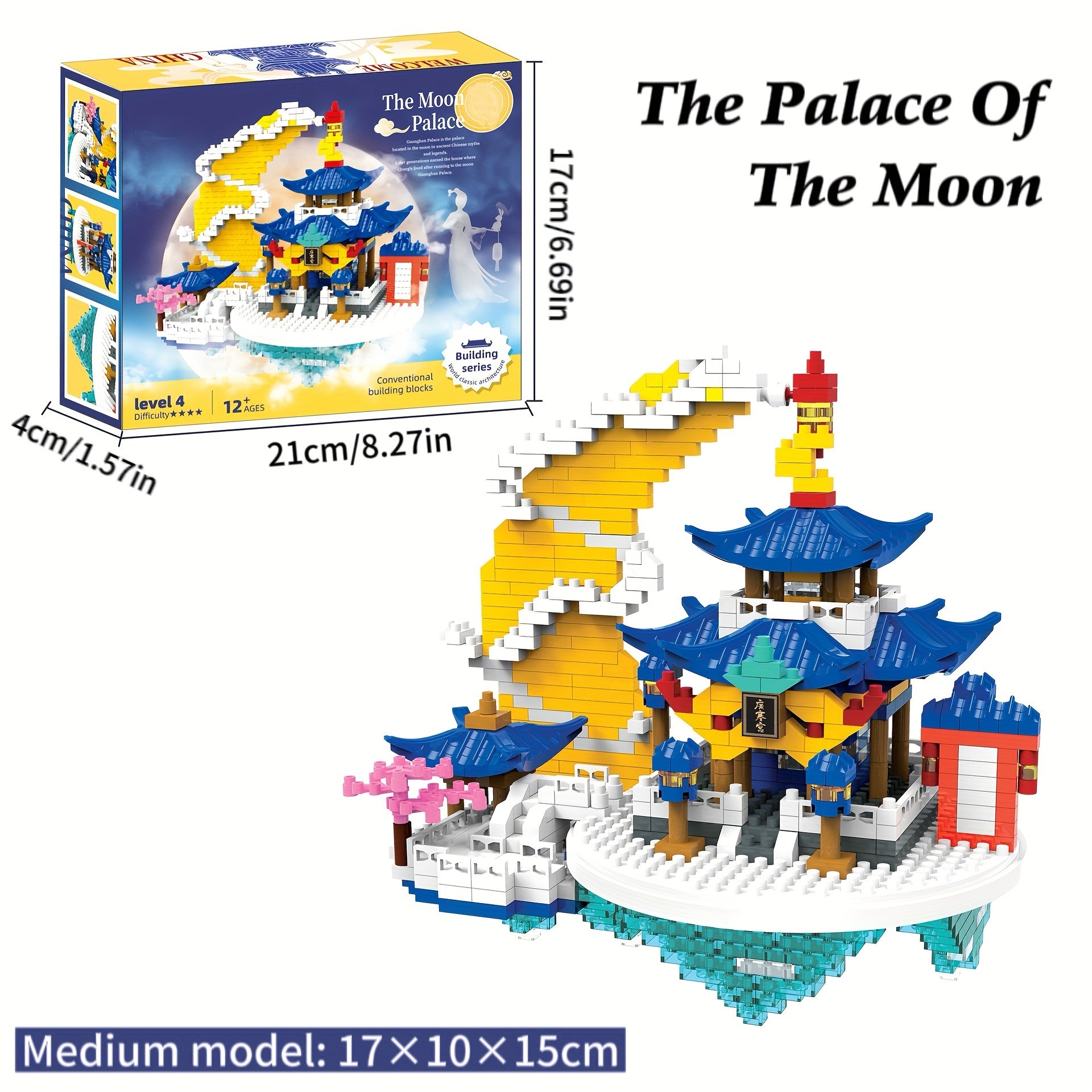 Architecture Palace Chinese Building Blocks Educational Model Set