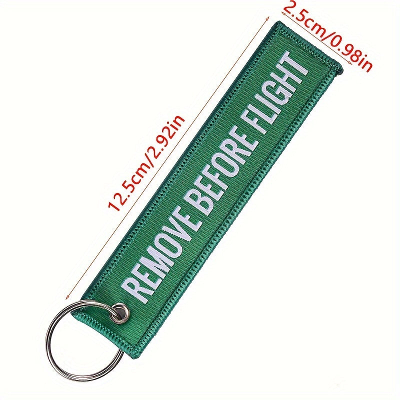 Remove Before Flight Keychain Bag Pendant