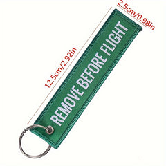 Remove Before Flight Keychain Bag Pendant