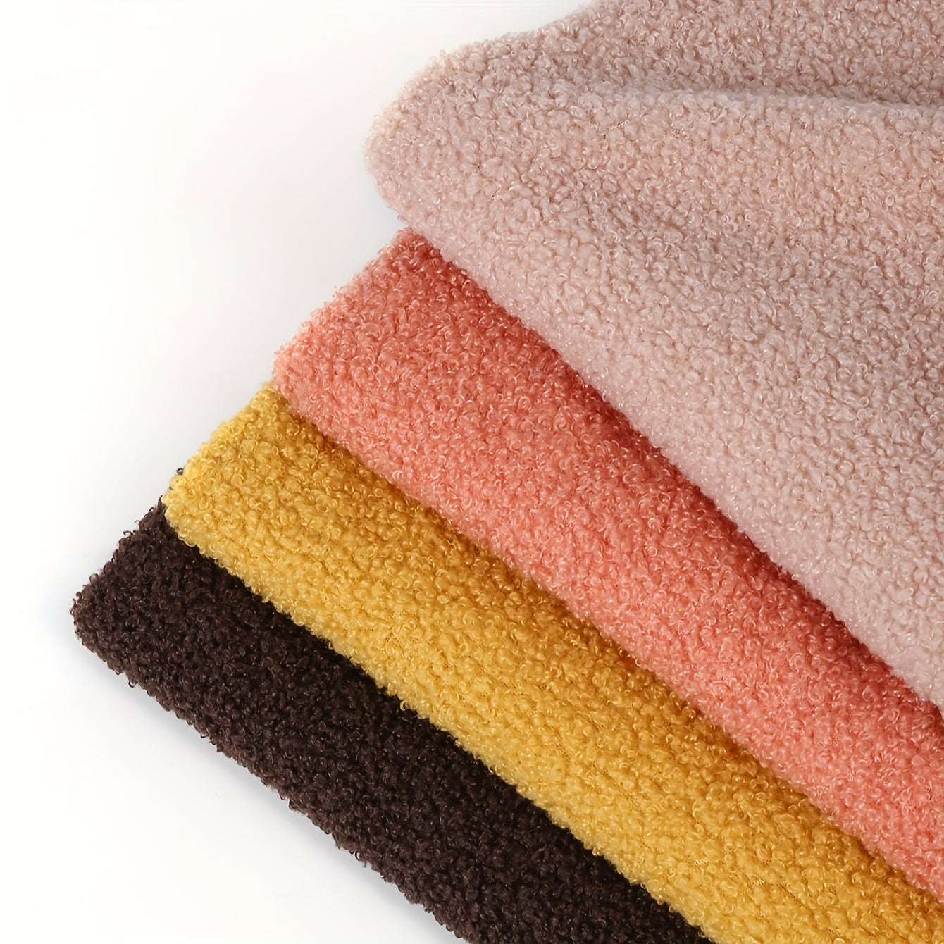 Teddy Fleece Curly Fleece Soft Comfortable Plush Toys Tablecloth Bag DIY