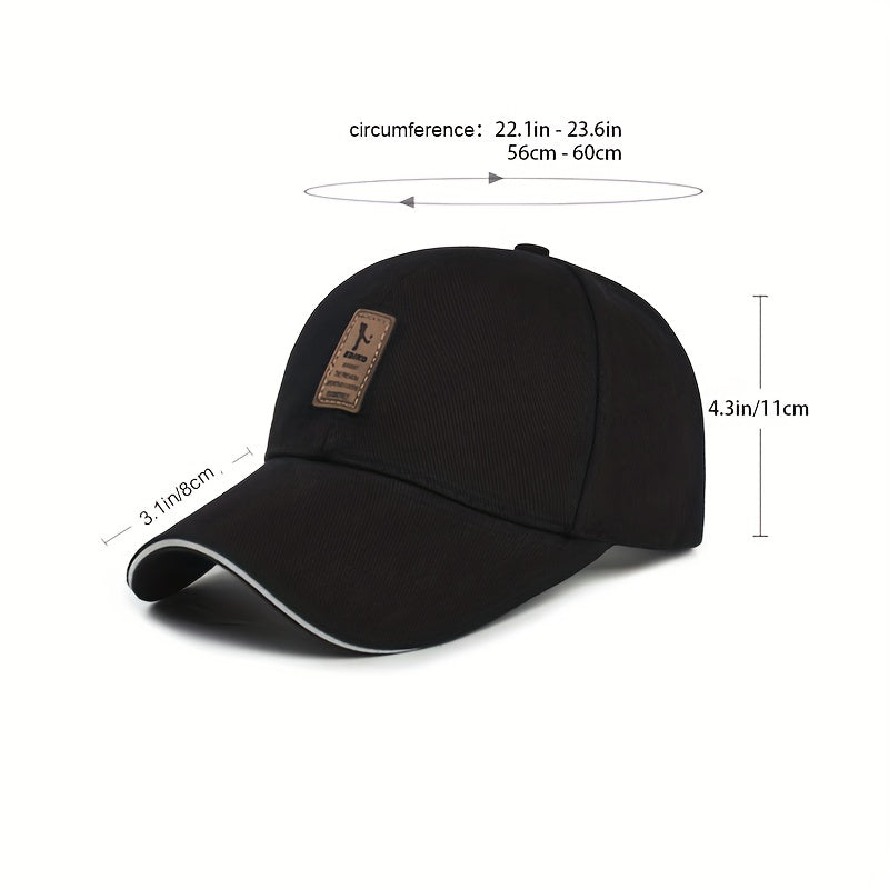 Unisex Baseball Cap Sunscreen Outdoor Solid Hat