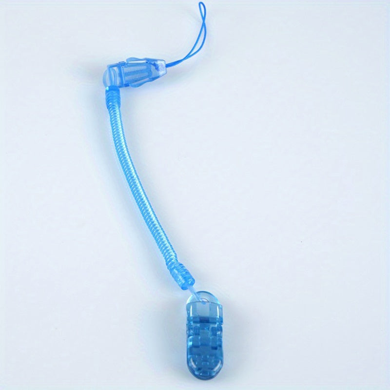 Retractable Baby Pacifier Clip Anti-drop Chain Silicone Holder Teether Chain