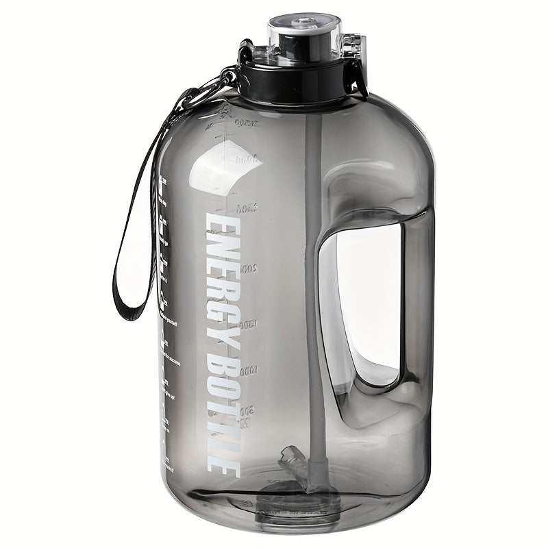 2500ml Large Capacity Sports Water Bottle Leakproof Plastic Water Cup with Straw