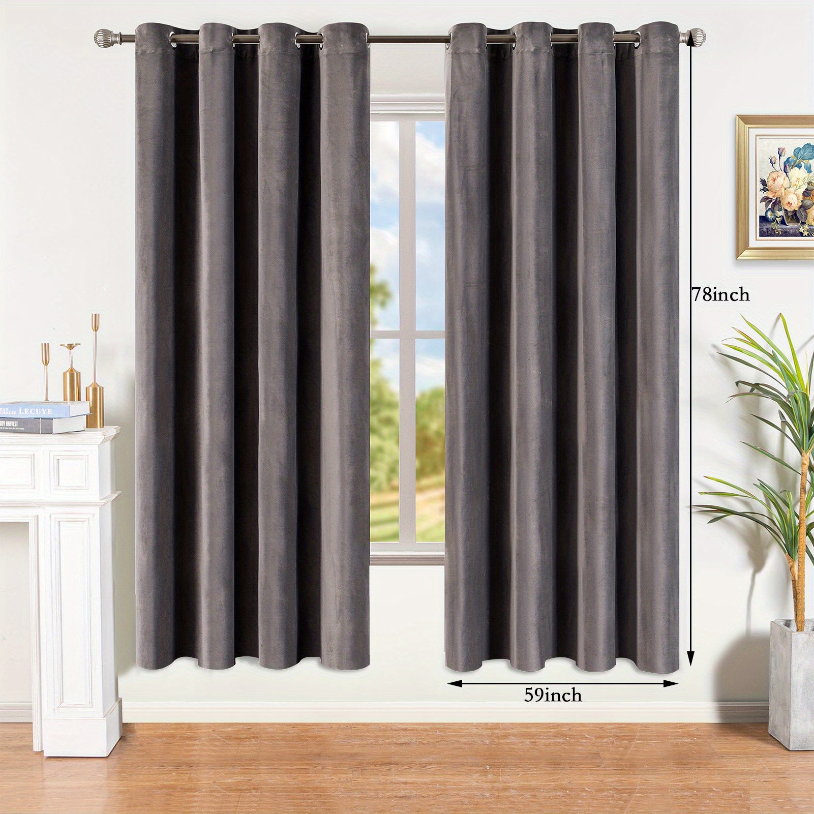 Velvet Blackout Curtains Soft And Cozy Gray Curtains