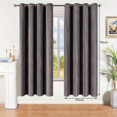 Velvet Blackout Curtains Soft And Cozy Gray Curtains