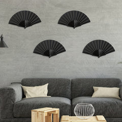 6pcs Portable Bamboo Folding Wedding Fans