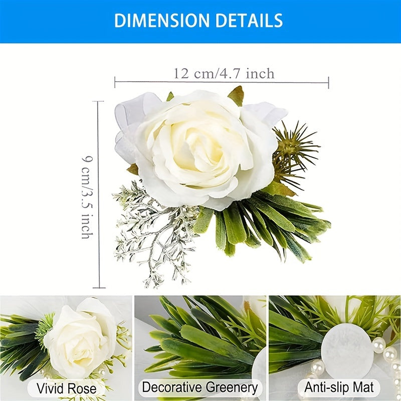 Artificial Flower Wrist Corsage Wedding Prom Decoration