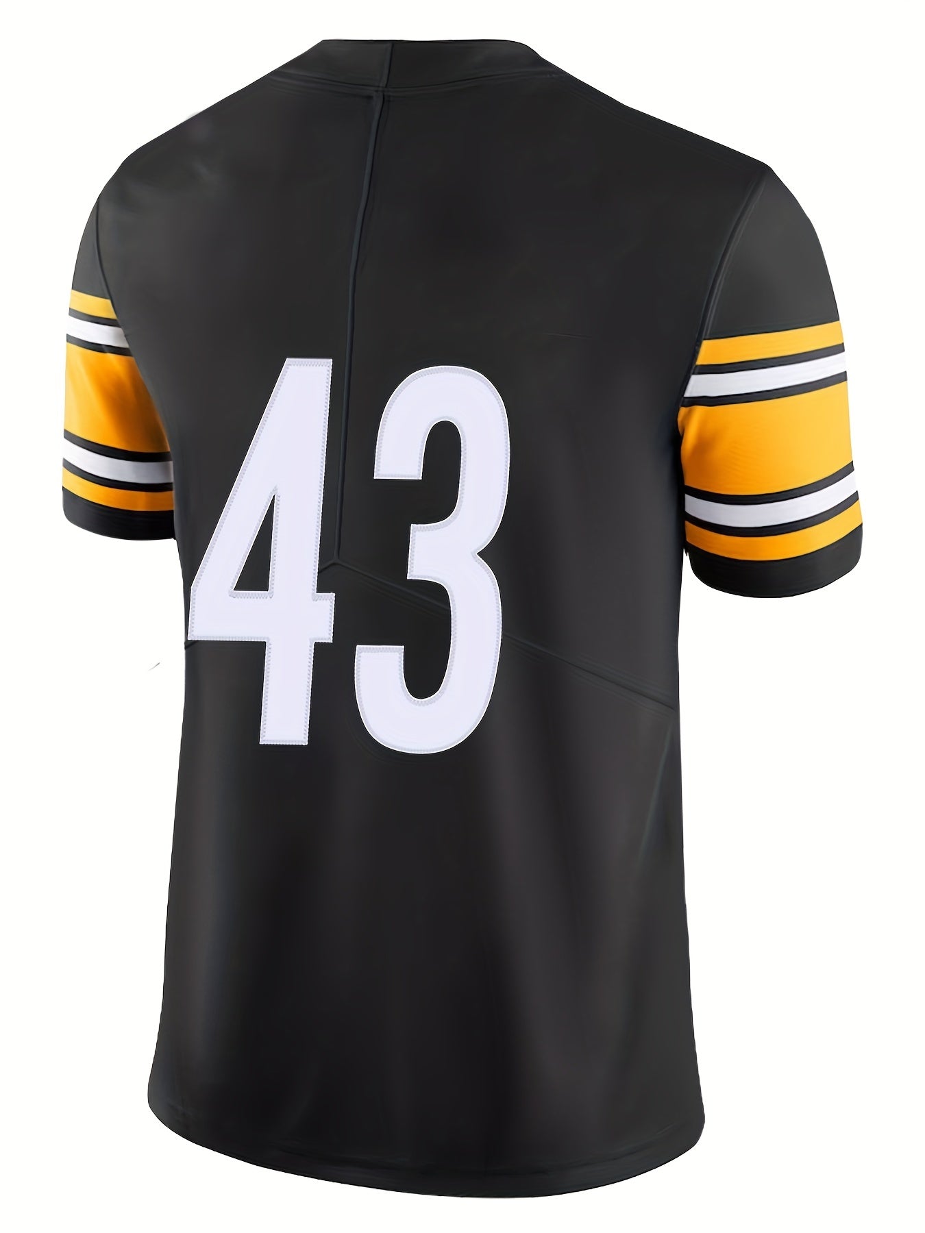 Men's Red Breathable Rugby Jersey V-neck Shirt