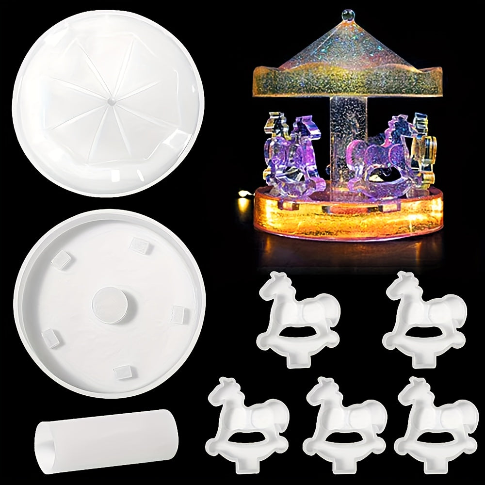 Carousel Ornament Epoxy Resin Mold DIY Kit