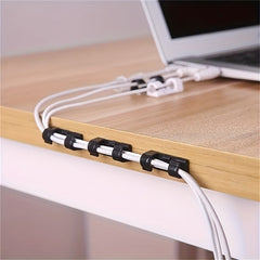 15pcs Mesh Cable Management Clips Wall Wiring Tool