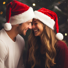 4pcs Santa Hat For Adults Christmas Hat Extra Thick Year Celebrations