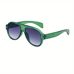 Men's Large Frame UV Resistant Sunglasses Leopard Print Beach Sunglasses