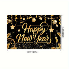Year Backdrop Banner Cloth Background for Party Decorations
