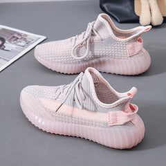 Breathable Knitted Mesh Sneakers for Women