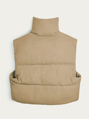 Kids' Puffer Vest Full Zip Casual Top for Autumn Winter