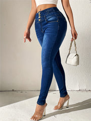 Women's High Rise Skinny Jeans Stretch Casual Pants