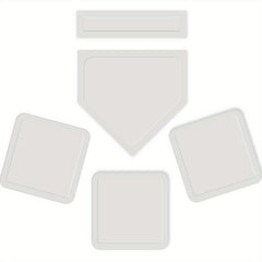 5pcs Baseball Bases Set Softball Rubber Base