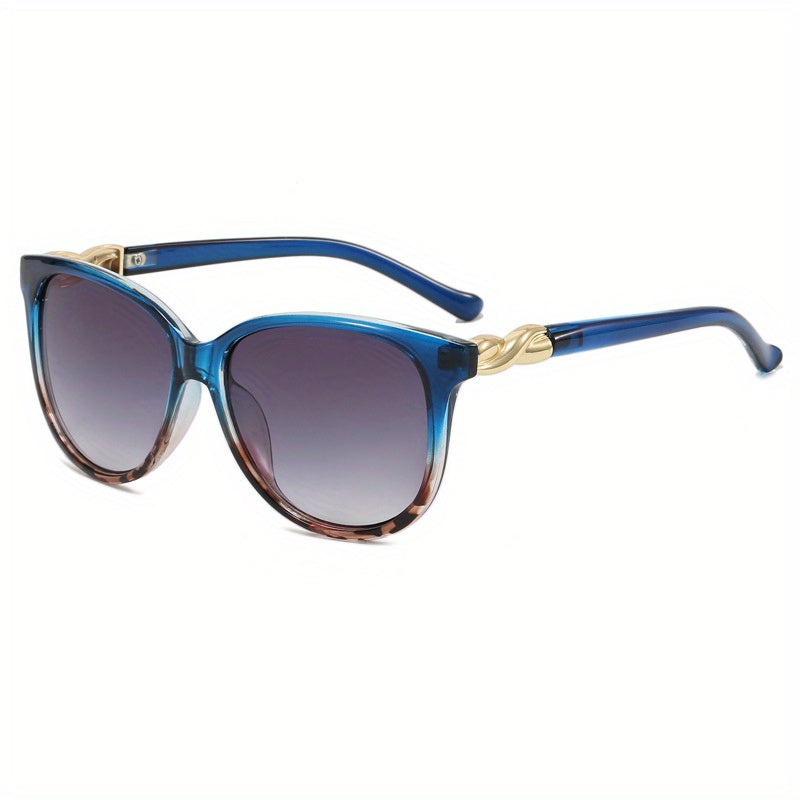 Large Square Sunglasses Casual Twist Gradient Glasses UV400