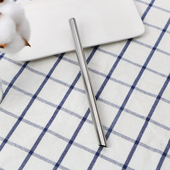 215mm Stainless Steel Bubble Tea Straw with Oblique Mouthpiece