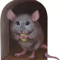 3D Mouse Hole Wall Decal for Home Nursery Wall Decor