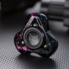 Fox 3rd Gen Metal Fidget Spinner w/ Colorful Accents Stress Relief Gift
