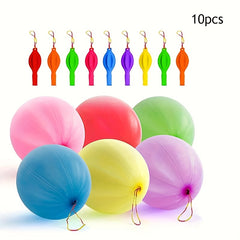 10pcs Heavy Duty Punch Balloons for Birthday Parties & Outdoor Fun
