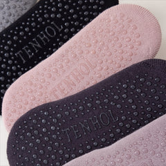 Non Slip Yoga Socks Shock Absorption Low Cut Grippers