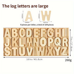 Wooden Letters Art Crafts Set 5 Uppercase Letters Sorting Trays DIY Signs