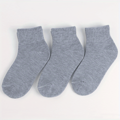 3 Pairs Boys High Elastic Breathable Comfy Socks For 4-12 Years