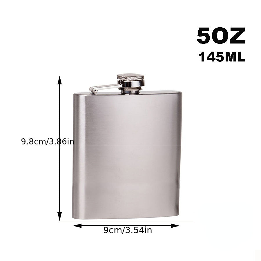 5 7 8 10 12oz Stainless Steel Hip Flask Funnel Pocket Outdoor Wine Jug