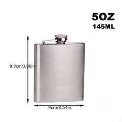 5 7 8 10 12oz Stainless Steel Hip Flask Funnel Pocket Outdoor Wine Jug