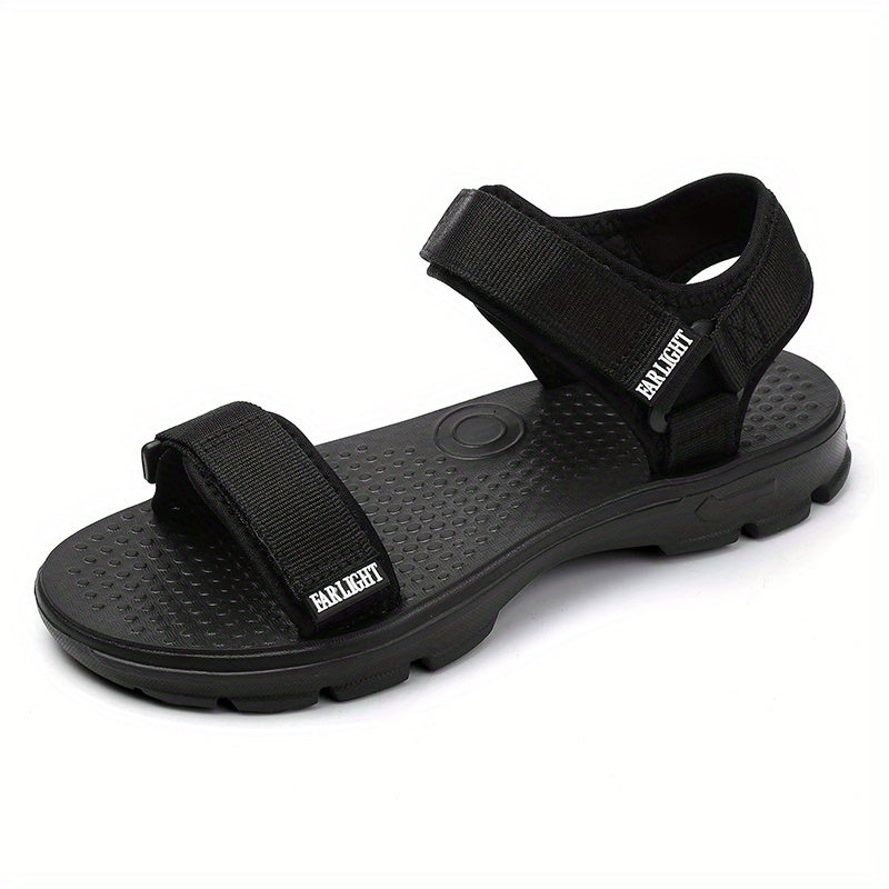 Men's Hook And Loop Non Slip Sandals Comfy Beach Shoes